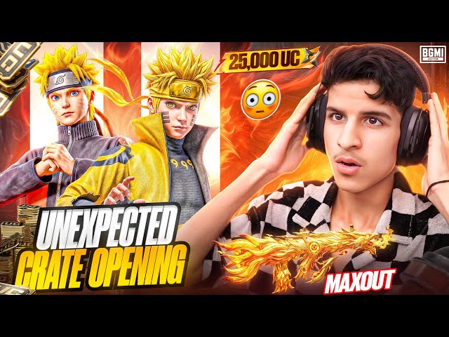 Luckiest Crate Opening of Naruto Set In BGMI! 😍