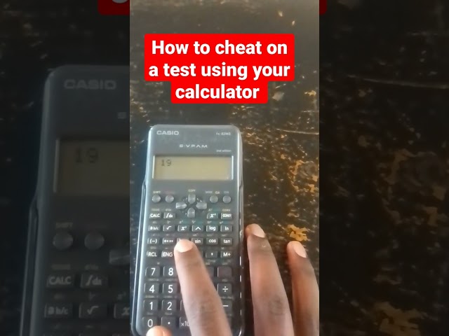 How to cheat on test using your calculator #viral #shorts