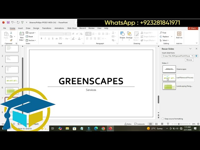PowerPoint 2021 MOS Chapter 2 Project |Help Assignment SIMnet |PowerPoint 2021 MOS Chapter 2 Project