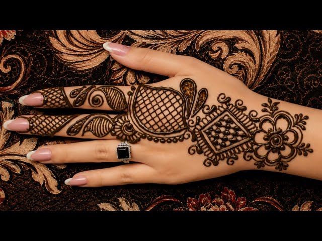 Mehndi/mehandi ka design for hand/new mehndi trick/easy mehndi lagana shikhe/mehandi ka design/