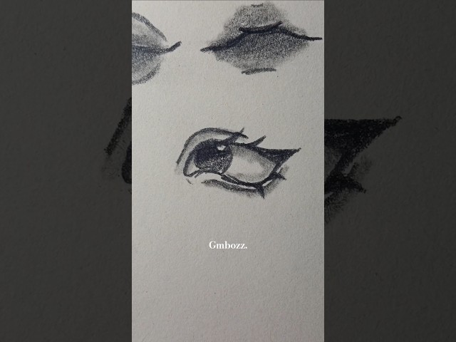 Drawing anime eye ✨️ #drawing #art #eyes #anime #video #tutorial #shorts #howtodraw