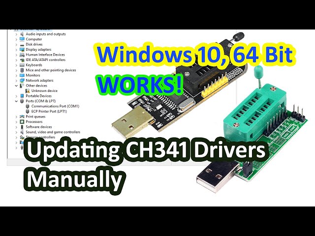 Manually Update CH340 CH341 Driver on Windows 10 64 Bit | Easy Step-by-Step Guide