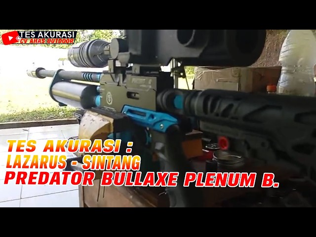 ACCURACY TEST OF THE PREDATOR BULLAXE BOTTOM PLENUM AIR RIFLE ORDERED BY BOS LAZARUS, SINTANG
