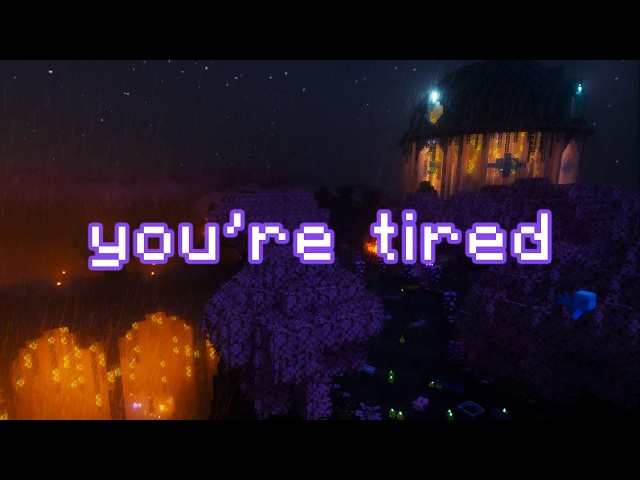 you have to sleep... (minecraft music & soft rain)