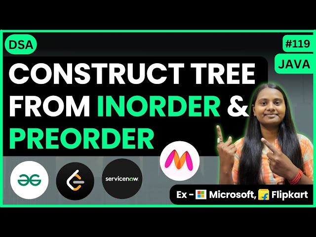 Construct Tree from Inorder & Preorder | Tree 🌳 | LeetCode | JAVA | DSA 🔥