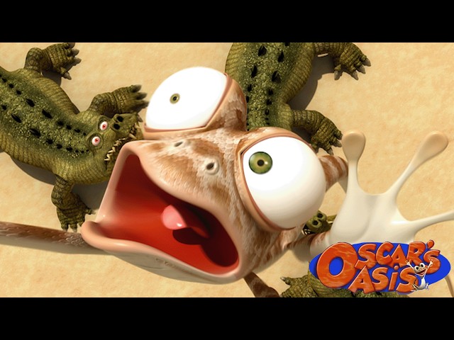Oscar's Crocodile Escape | Oscar's Oasis Funny Kids Cartoons