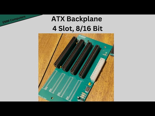 ATX Backplane, 4 Slot, 8/16 Bit