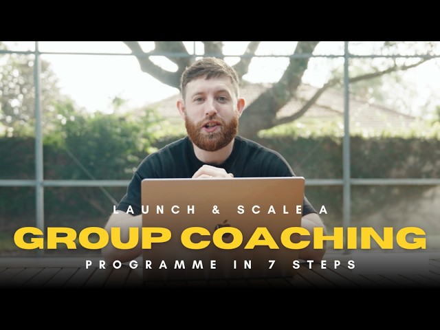 Launch & Scale a Group Coaching Program (No Sales Calls + Monthly Recurring Revenue)