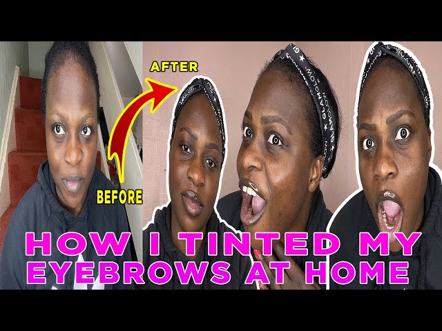 How to tint eyebrows at home, cheap and super easy tutorial