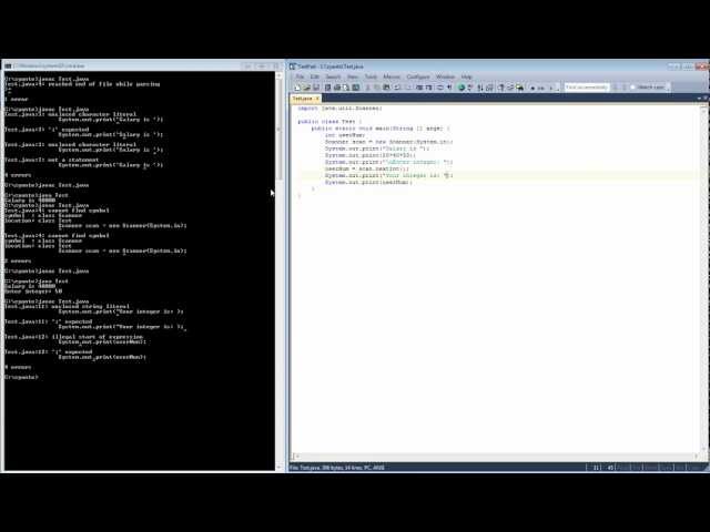 Common Syntax Errors - Java