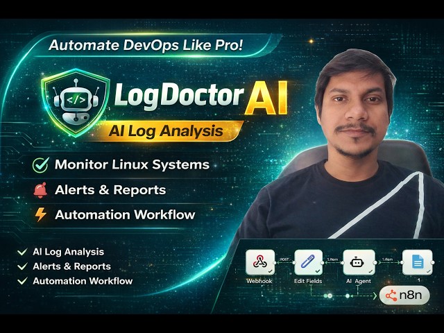 LogDoctor AI - Automate Linux Log Monitoring with n8n + AI | DevOps Project #n8n #automation