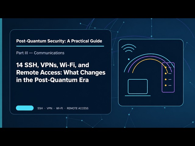 PQC Guide 15: SSH, VPNs, Wi-Fi, and Remote Access: What Changes in the Post-Quantum Era