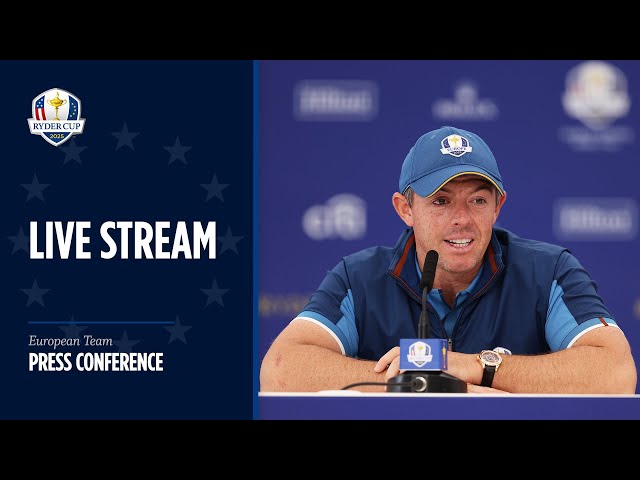 LIVE | Press Conference | European Team | Sep 25 | 2025 Ryder Cup
