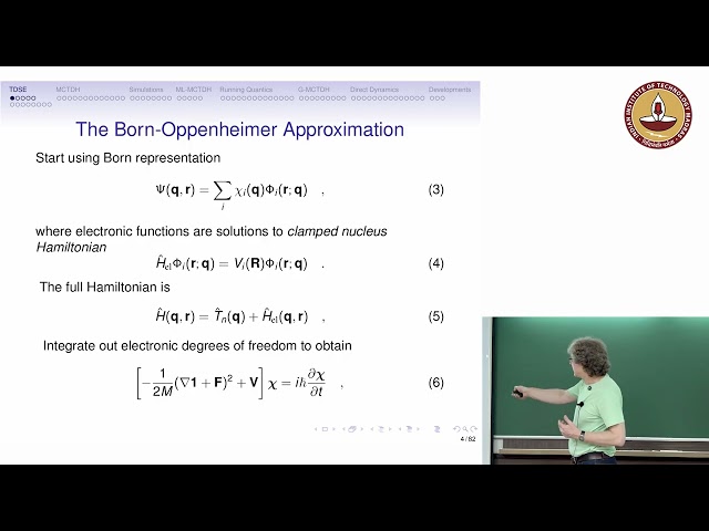Talk 3: Quantum Dynamics and the Quantics Package - Part 1 by Prof. Graham Worth (UCL)