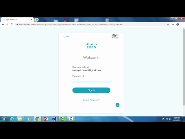 Tutorial for Cisco Login