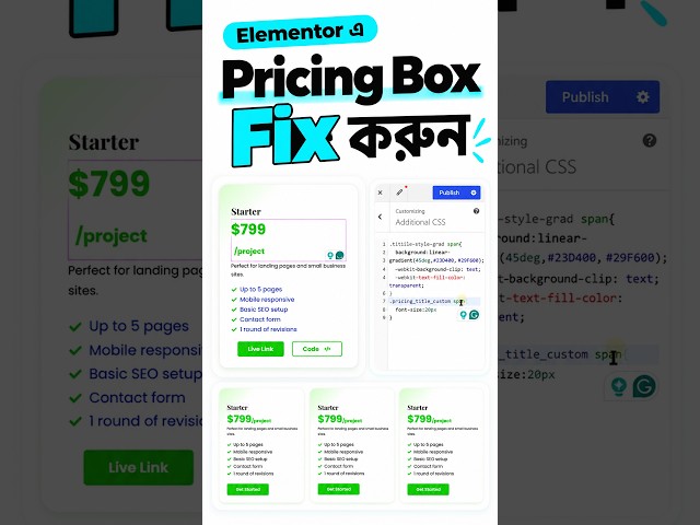 How to Fix Elementor Pricing Box Design | WordPress Tutorial