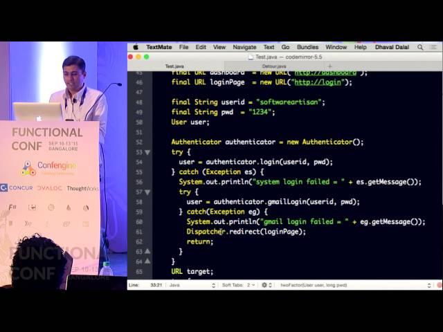 DRYing To Monads In Java8 by Dhaval Dalal at Functional Conf 15