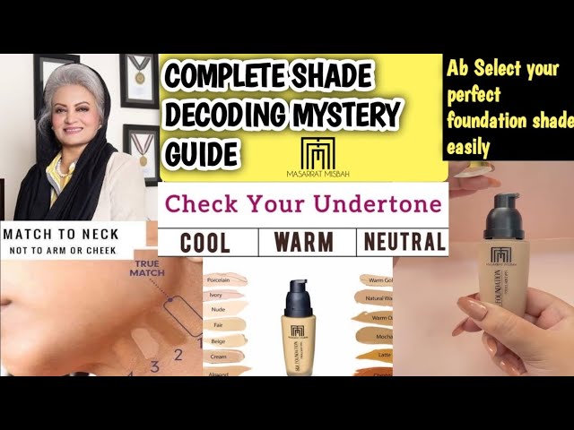 “Masarrat Misbah Silk Foundation Shade Guide – Confusion Finished! Find Your Perfect Match 💯✨”