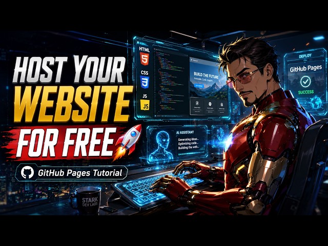 How to Host Your Portfolio Website for FREE Using GitHub Pages 🚀 | Beginner Tutorial