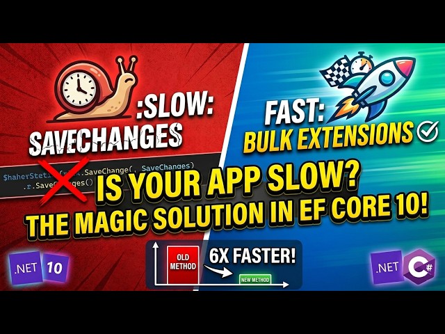 Stop Using SaveChanges for Large Data (Do This Instead) 🔥