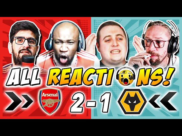 Arsenal and Rivals & Haters Fan Reactions to Arsenal 2-1 Wolves | Premier League Fan Reactions