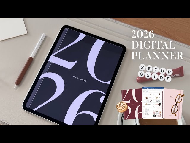 2026 Digital Planner Setup Guide | Calendar Integration, Flip Through, iPad, Goodnotes Tutorial 🗓️🤎