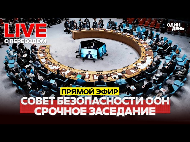 🔴 LIVE Срочное заседание Совета Безопасности ООН #новости #одиндень #прямойэфир #live #совбез