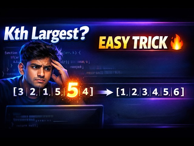LeetCode 215: Kth Largest Element | Simple Sorting Approach Explained