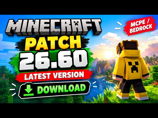 🔥 Minecraft 26.60 Update Is Here! 😱 Latest Patch 26.60 Download | MCPE/Bedrock