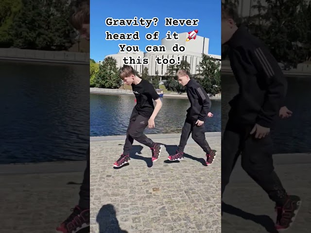 Gravity? Never heard of it🤣 #airwalk #dancechallenge #tutorial #shortvideo