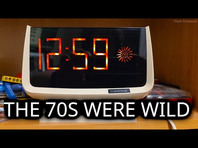 This 1970s "Digital" Clock Has No Electronics Inside