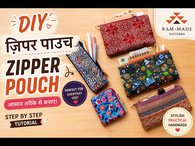 DIY Zipper Pouch Tutorial | Learn One of the Most Important Skills in Bag Making!