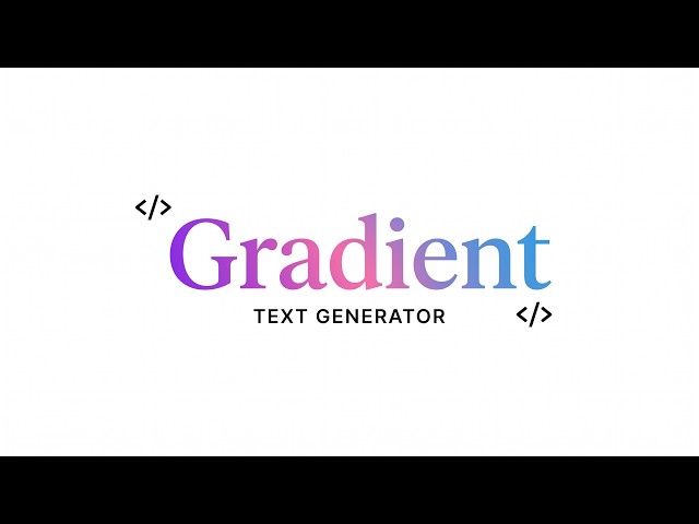 Free Gradient Text Generator | Create CSS Gradient Text in Seconds