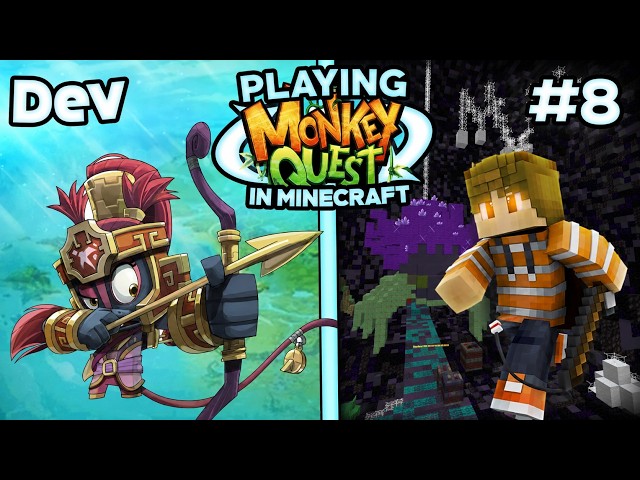 Monkey Quest in Minecraft [Episode 8] - RACHNOK'S LAIR + FINAL RELEASE!