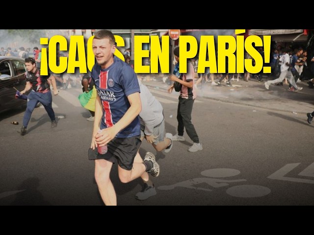 🚨 Caos en PARÍS durante la FINAL de CHAMPIONS LEAGUE: avalanchas, disparos y disturbios 😱🔥