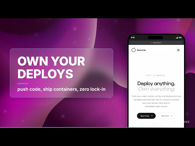 Stop Renting Vercel — Openship Is Free and Self-Hosted