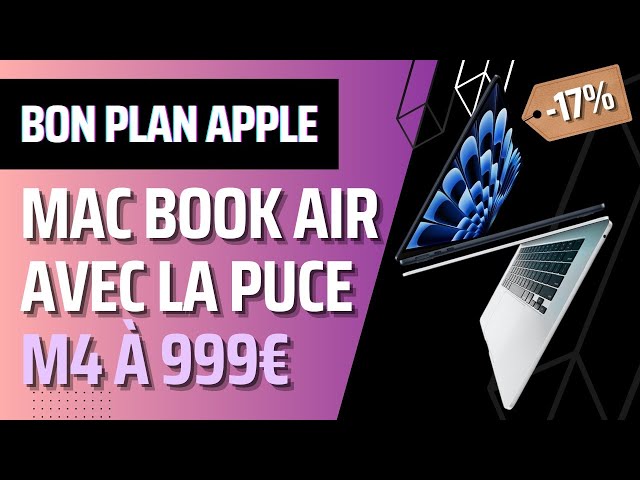 Back to school deals 2025 Apple MacBook M4 at €999 and with M2 at €799