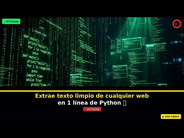 Extract clean text from any website in 1 line of Python
