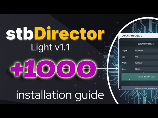How to Install stbDirector Light v1 in Maya | 1,000+ Free Cameras