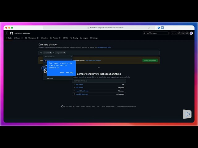 How to Compare Two Branches in GitHub (Step-by-Step)