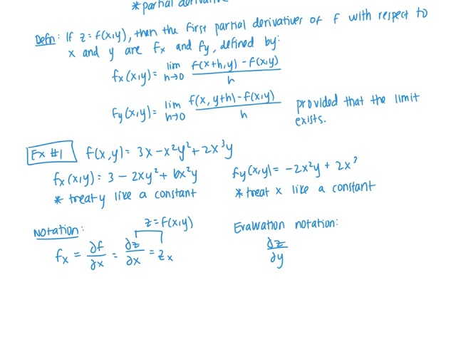 14.3: Partial Derivatives