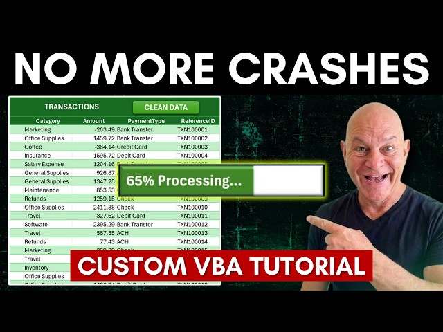 Users Think Excel Crashed? This VBA Progress Bar Fixes It