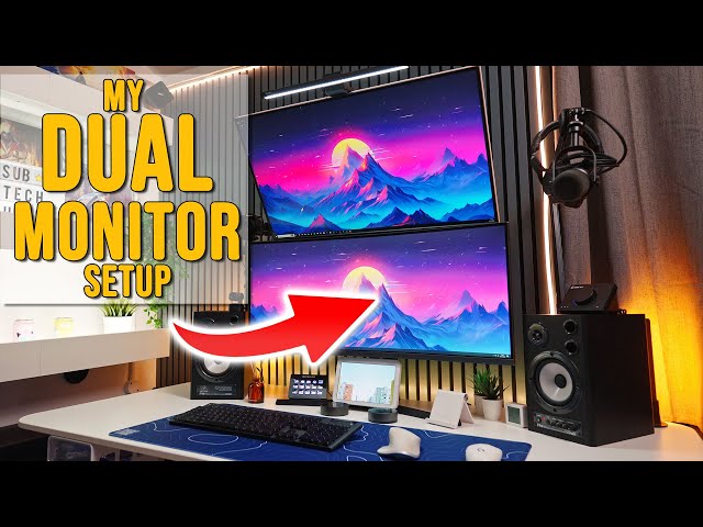 A Dual Monitor Desk Setup That Just Works (2025 Tour)