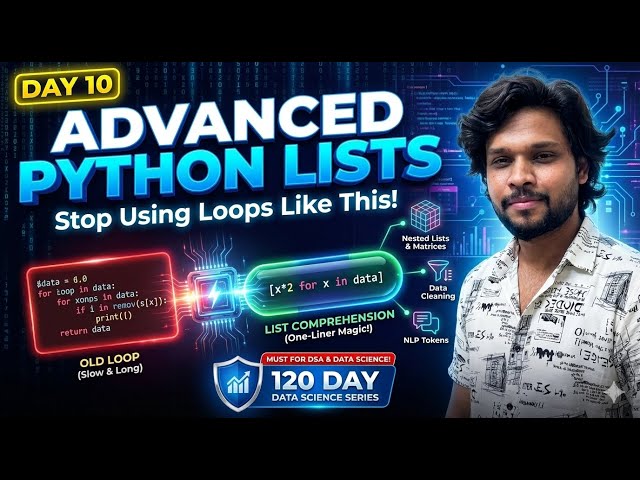 Day 10: Master Python List Comprehension in Minutes — Game Changer!… You Can’t Learn Data Science!
