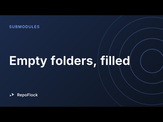 Empty submodule folders after cloning? Fix them all at once — RepoFlock