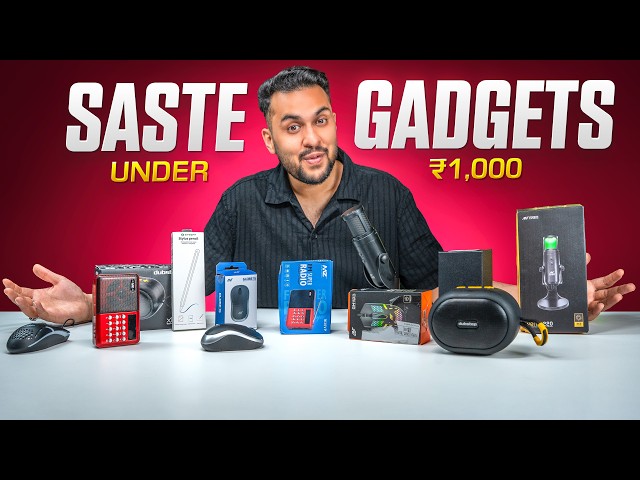 I Bought 6 BUDGET Gadgets - Under 1000 Rupees !