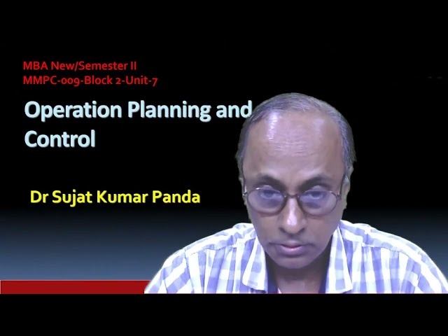 planning & control for job shop production MMPC - 009 (Part- 7) Management of Machines and Materials