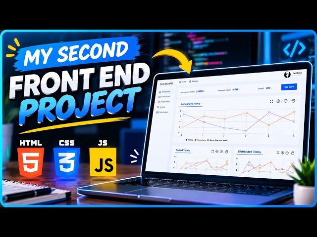 My Second Front End Project | HTML & CSS Dashboard