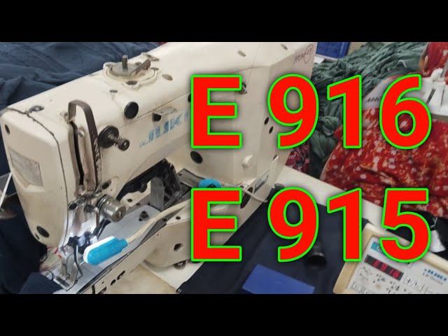 JUKi LK 1900A  Button & Barteck Machine E916 E915
